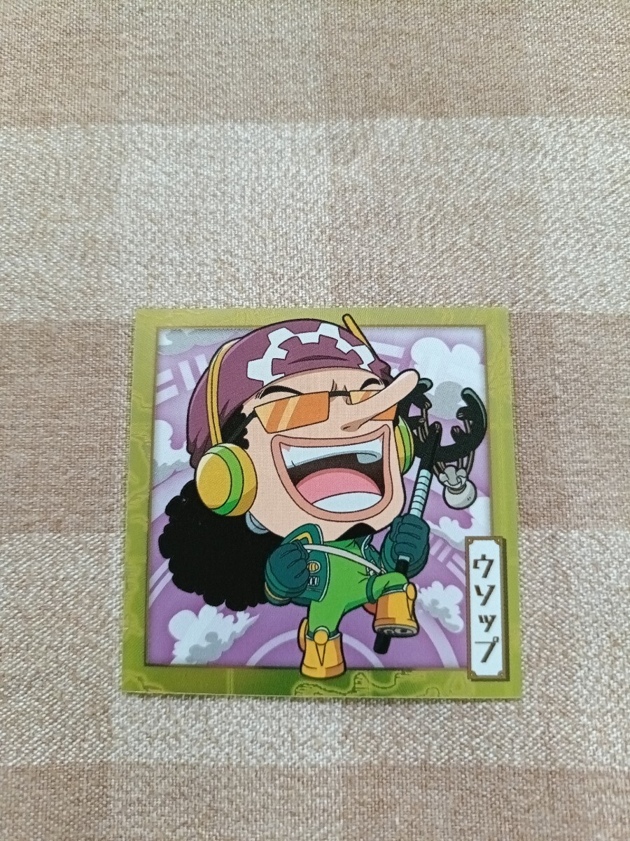 ★開封済★ ワンピース にふぉるめーしょん大海賊シールウエハース シール SW8-04 N log.8 ウソップ拍卖