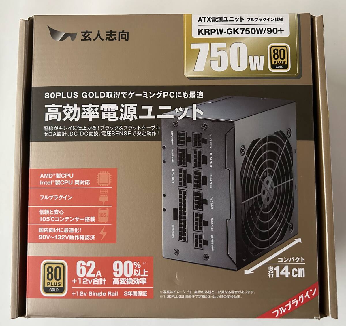 玄人志向 750W電源 KRPW-GK750W/90+ 拍卖