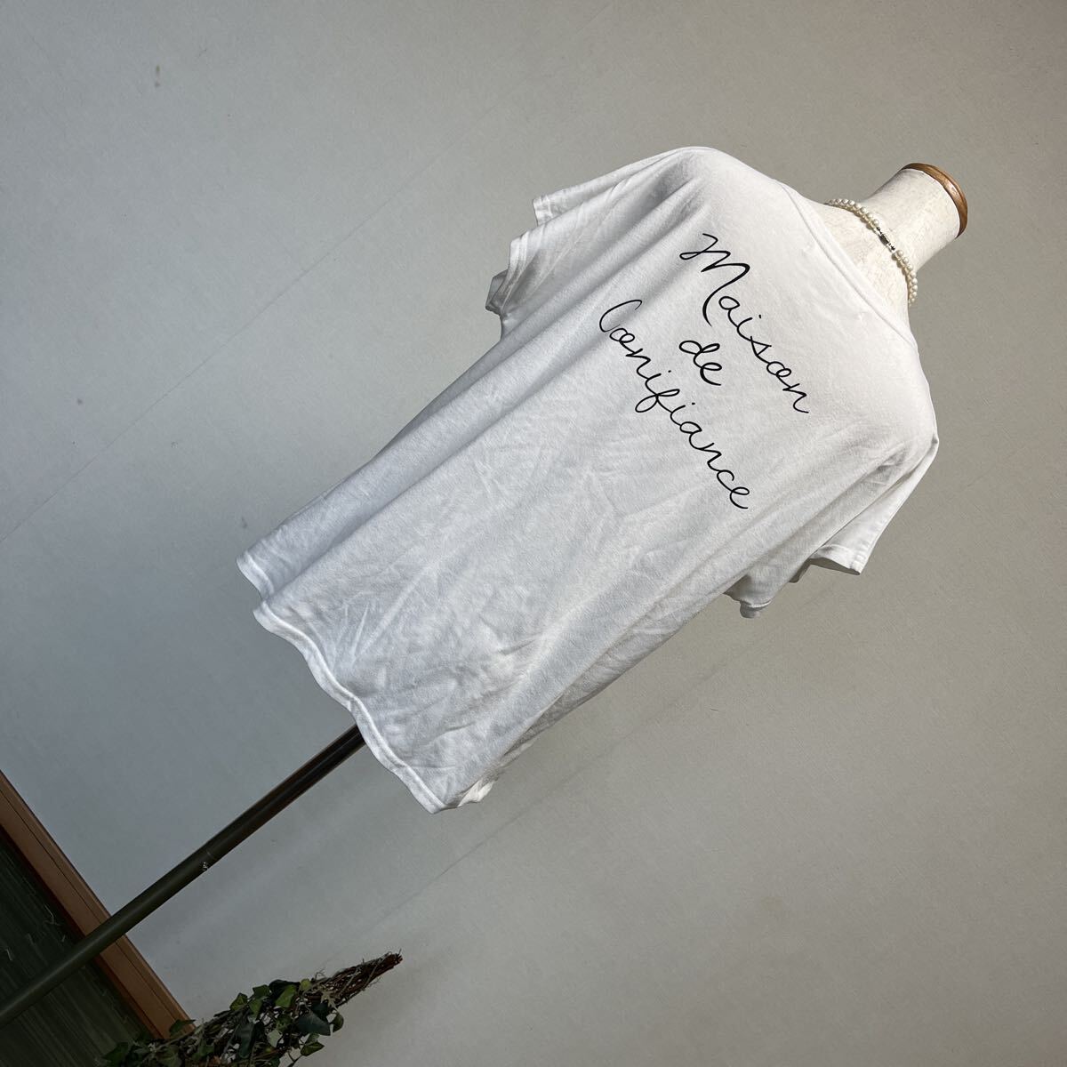 9-7KOBE LETTUCE コウベレタス ロングTシャツ バックロゴプリント半袖フレンチスリーブカットソー オーバーシャツ L 11号13号15号拍卖