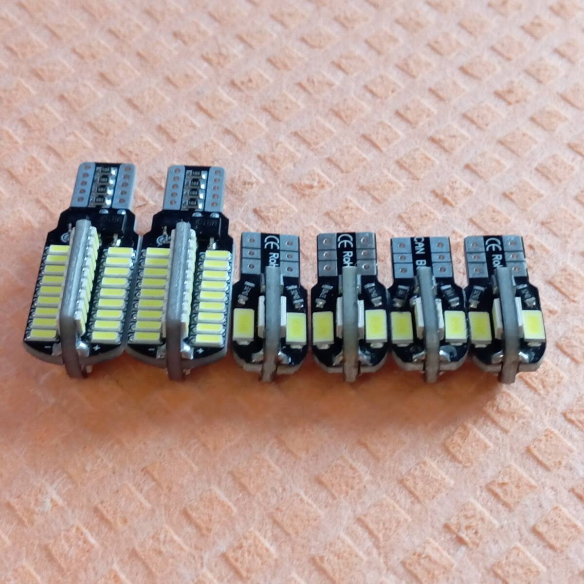 MK94S MK54S スペーシアカスタム 爆光!LED ポジション球 スモール バックランプ ナンバー灯 6個セット T10 T16 ホワイト /72/8拍卖