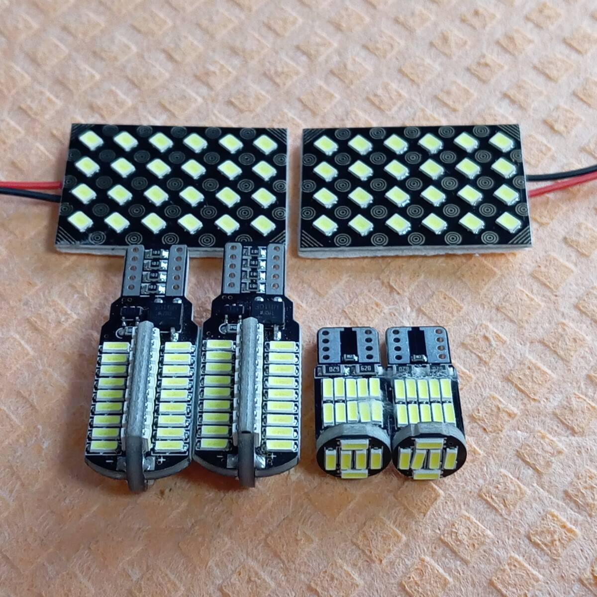 ワゴンR スティングレー MH34S MH44S MH35S MH55S 超爆光!T10 LED ルームランプ バックランプ ナンバー灯 6点セット ホワイト /s24/72/26拍卖