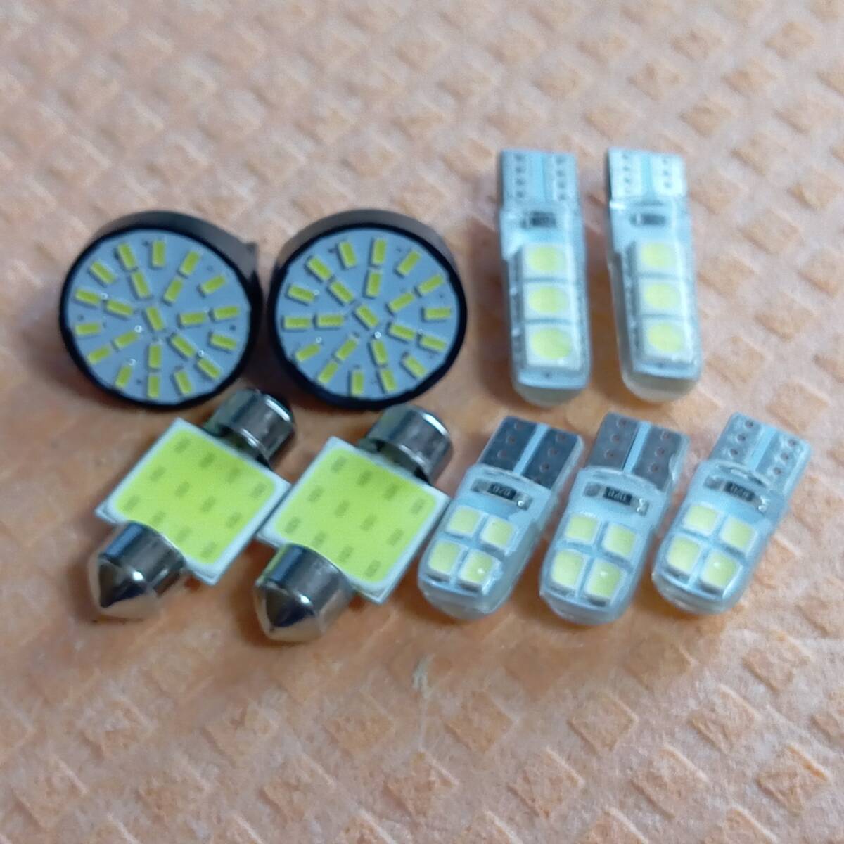 E25 キャラバン 超爆光! T10 LED ルームランプ バックランプ ポジション球 ナンバー灯 9個セット 日産 /22/c3/c8/t31拍卖