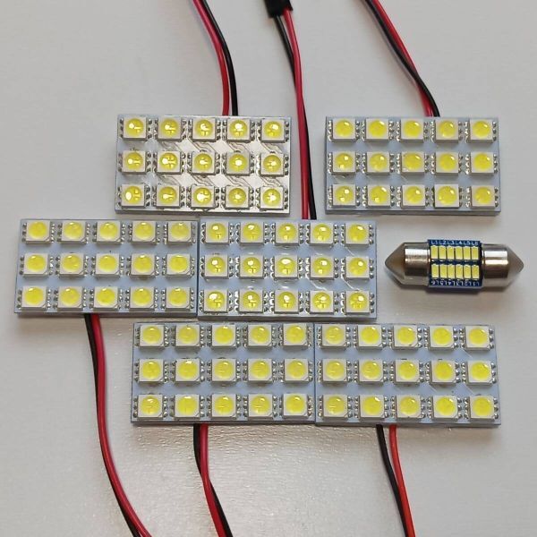 ANH20W ANH25W GGH20W GGH25W アルファード 超爆光! T10 LED ルームランプ 7個セット トヨタ /s15/t28拍卖