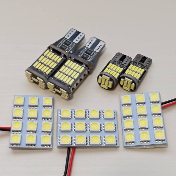 LA850S LA860S ムーヴキャンバス 超爆光! T10 LED ルームランプ バックランプ ナンバー灯 7個セット ホワイト ダイハツ /s12/45/26/拍卖