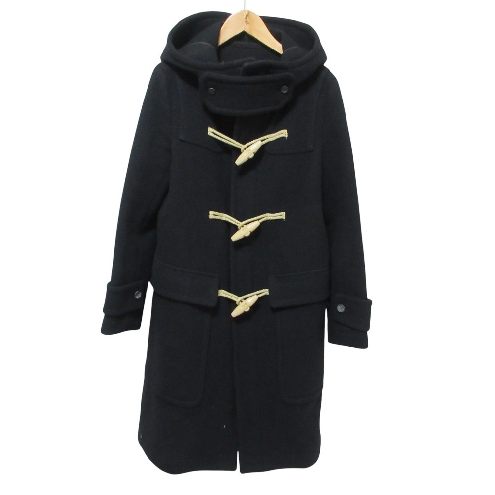 美品 THE RERACS ザ リラクス フーディー ウール ダッフルコート 38 ブラック拍卖