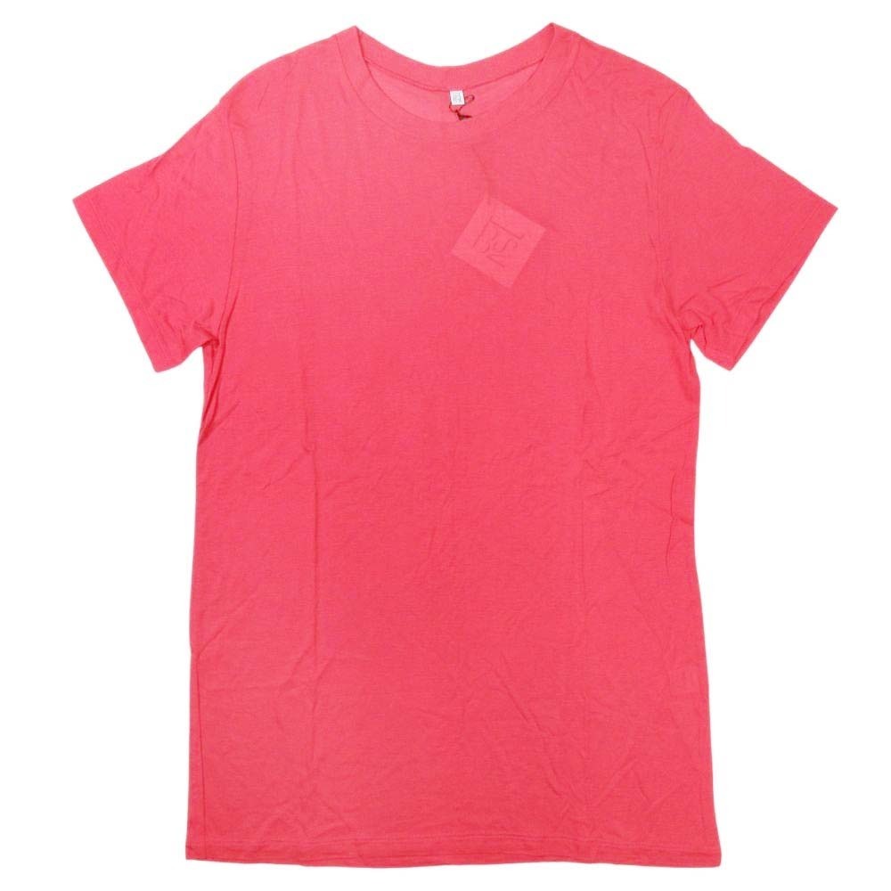 未使用 BASE RANGE ベースレンジ バンブー クルーネック Tシャツ カットソー トップス プルオーバー 半袖 S 赤 レッド拍卖