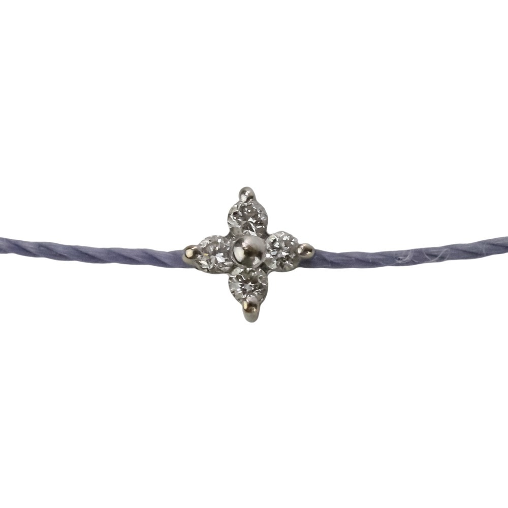 美品 REDLINE レッドライン K18WG Shiny ダイヤモンドブレスレット D0.04ct ホワイトゴールド ラベンダー拍卖