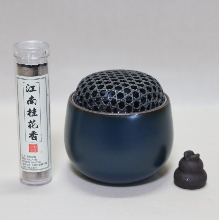 香炉 唐土蓋付香炉と唐土香のセット    BM14拍卖