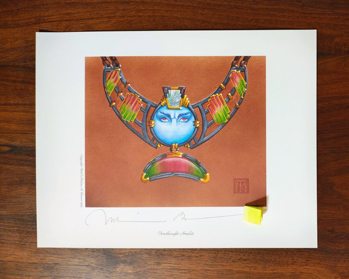 MTG Forethought Amulet 直筆サイン入り アートプリント LEG 拍卖
