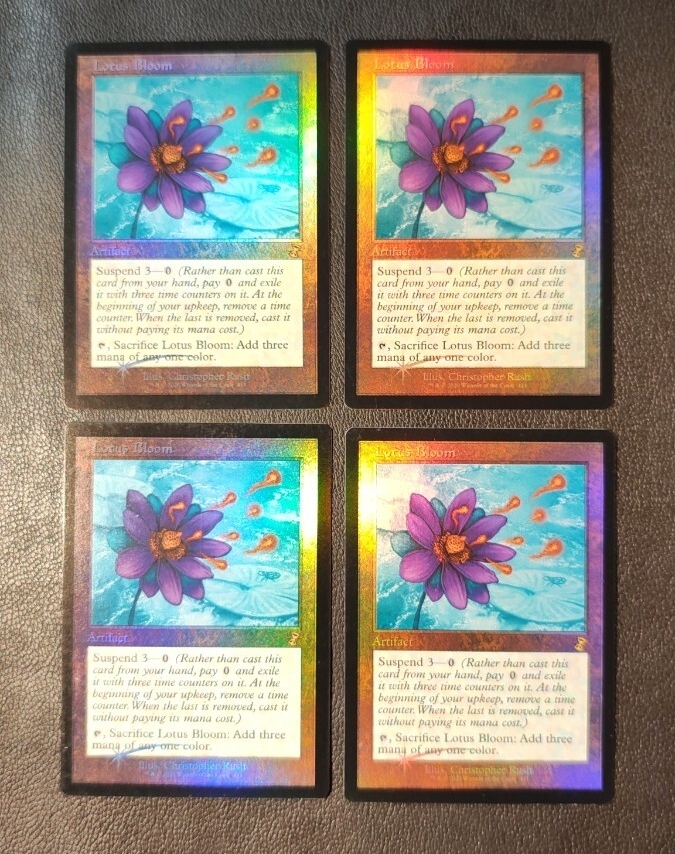 睡蓮の花 旧枠 Lotus Bloom EN プロモ BOXプロモ FOIL 4枚セット TSR 時のらせん リマスター MTG マジックザギャザリング magic 拍卖