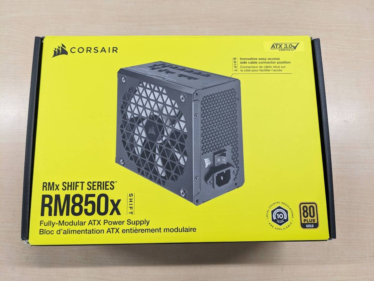 Corsair 850W 80PLUS GOLD RMx Shift Series RM850x Shift (CP-9020252-JP)拍卖
