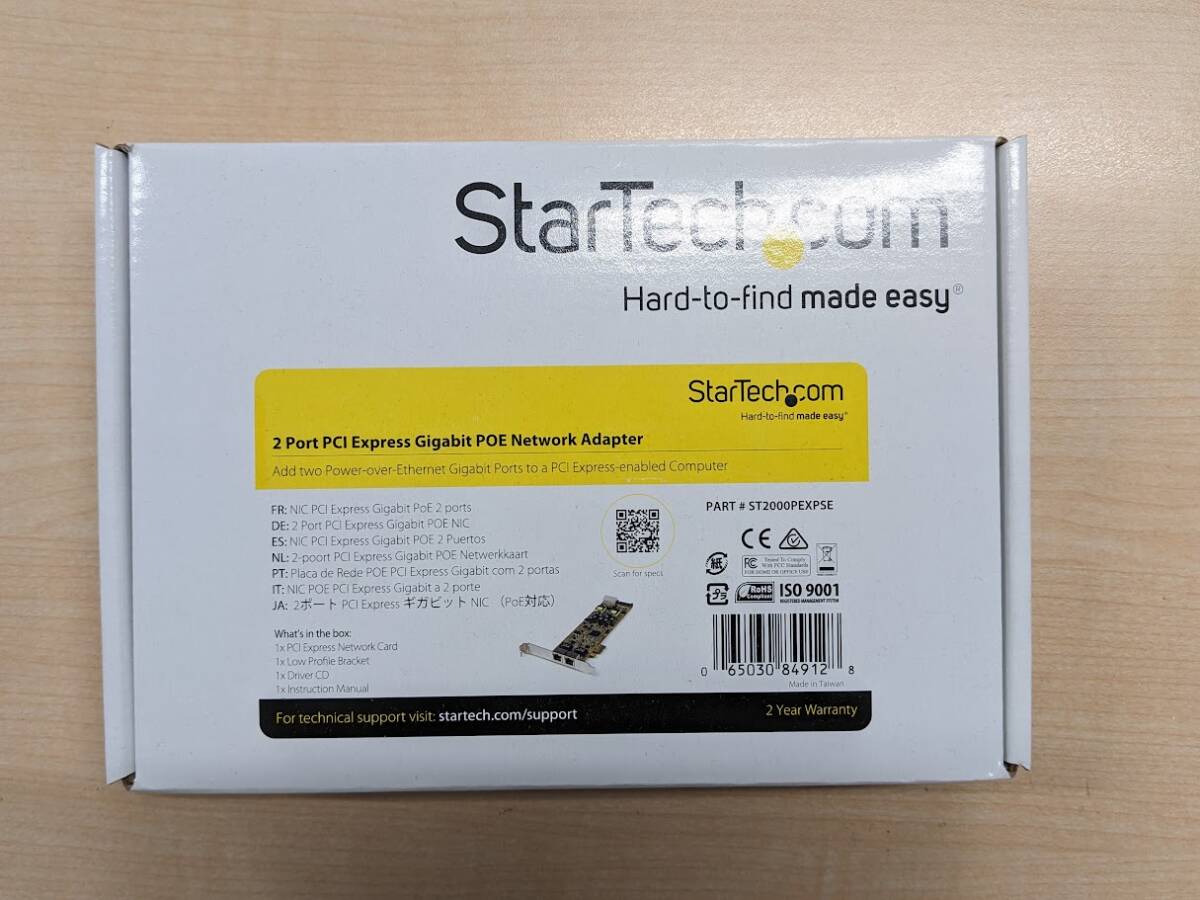 StarTech 2ポートGigabitイーサネット増設PCIeネットワークアダプタLANカード ST2000PEXPSE拍卖
