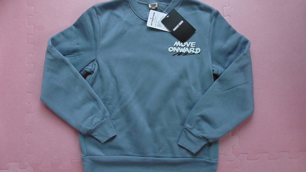 新品 150 長袖トレーナー キャンピングカー柄 ストリートアート風 裏フリース スウェットシャツ 裏起毛 小学生 男の子 冬物 140〜 送料無料拍卖