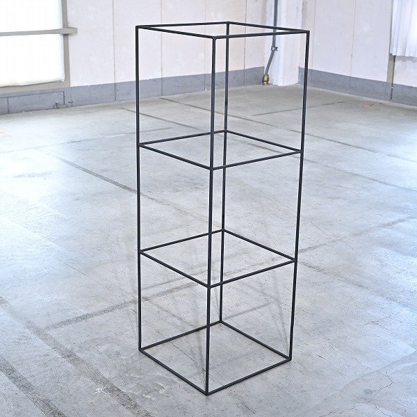 インダストリアル アイアンフレーム スクエア ブルックリン 鉄枠 ディスプレイ 店舗什器 飾り 玄関 リビング オフィス 書斎拍卖