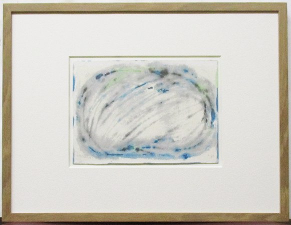 開原通人『作品⑥』水彩、紙 サイン有 額、箱付き 1989年制作 師:田崎広助 広島県拍卖