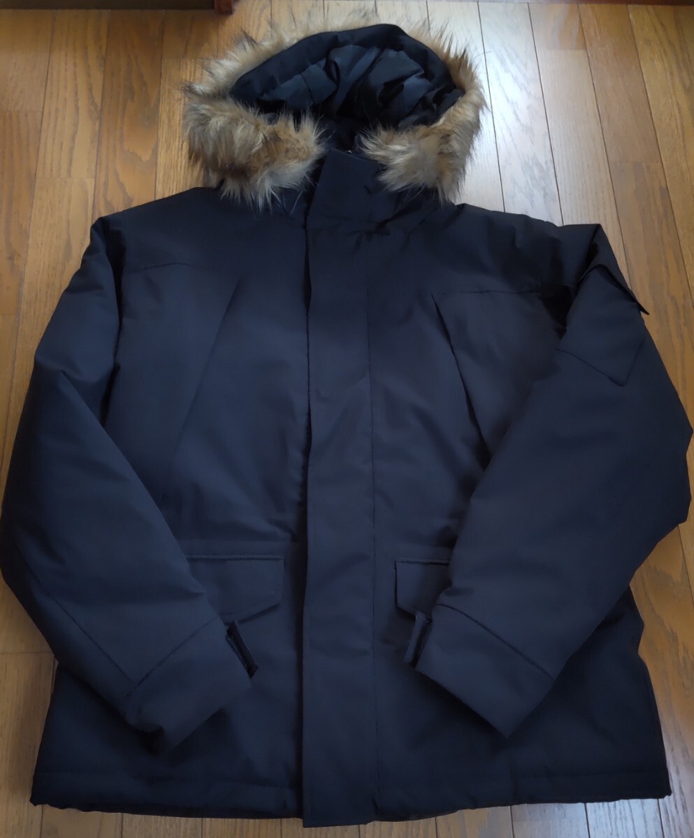 オーバーサイズ ファー脱着 フード中綿マウンテンジャケット/撥水/防風拍卖