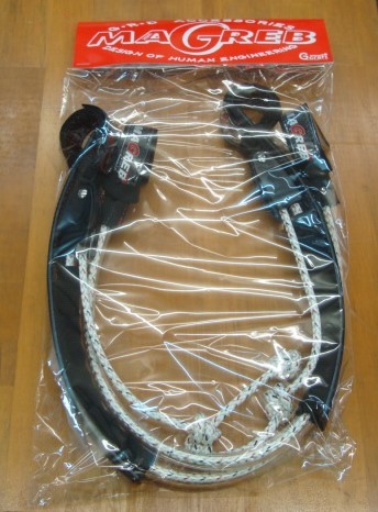 新品MAGREB(マグレブ)クリートアジャストRACE ハーネスライン(ロゴカラーなどレッド)・・調整幅25~30インチ拍卖