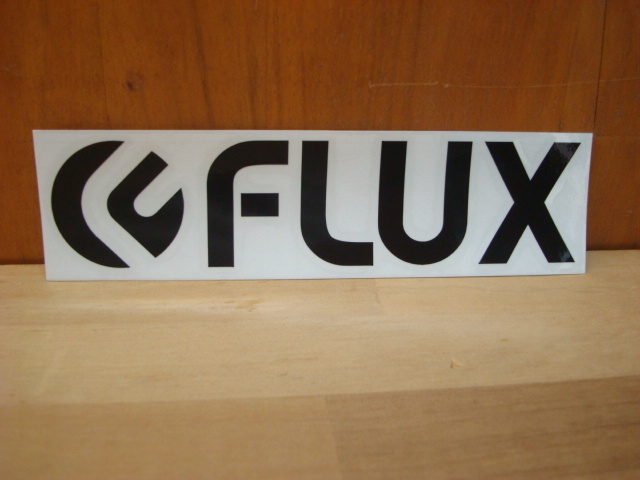 新品FLUX LOGO DIECUT STICKER(フラックスロゴダイカットステッカー) FCDS704 BLACK(ブラック) Sサイズ拍卖