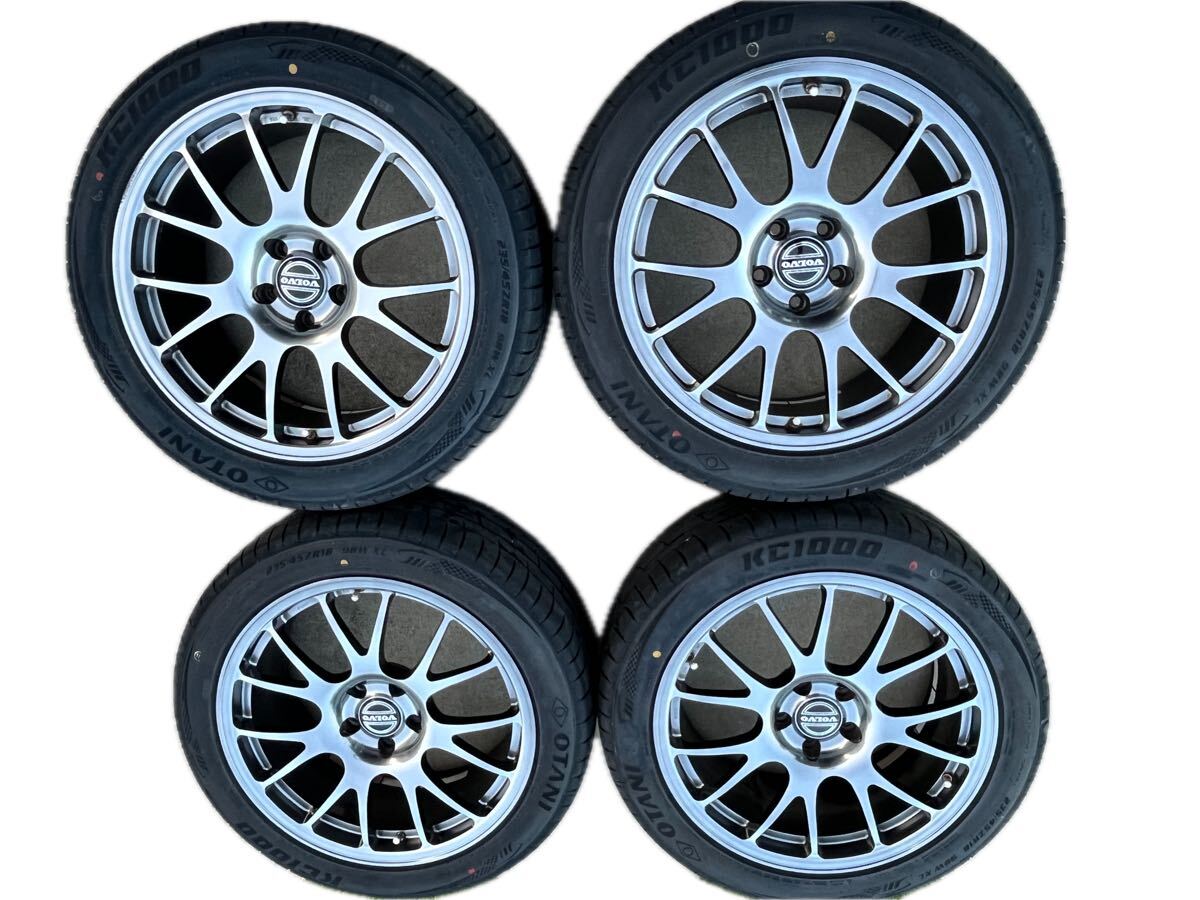 ■希少鍛造■NEEZ 18×8J+35 108-5H 4本セット ユーロクロス鍛栄舎TWS FORGEDボルボVOLVO v60ZB 235/45-R18 25年製バリ溝拍卖