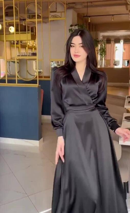 M0901 ワンピースレディース●   着心地抜群 女性 20代30代40代●   dress  長袖  通勤  black拍卖