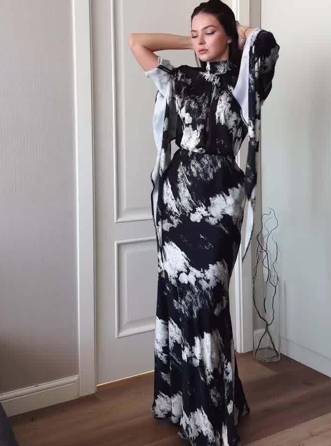 M0901 ワンピースレディース●   着心地抜群 女性 20代30代40代●    発表会dress   長袖  black拍卖