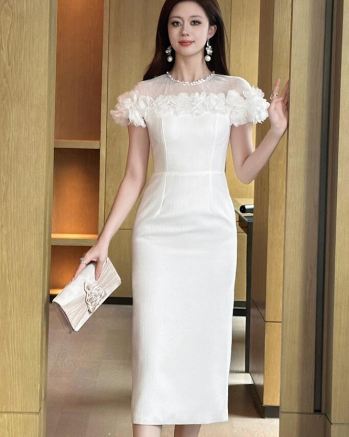 M0908 ワンピースレディース● 20代30代40代 着心地抜群 ● 大活躍  上質 sexy  dress  ロング丈  半袖 拍卖