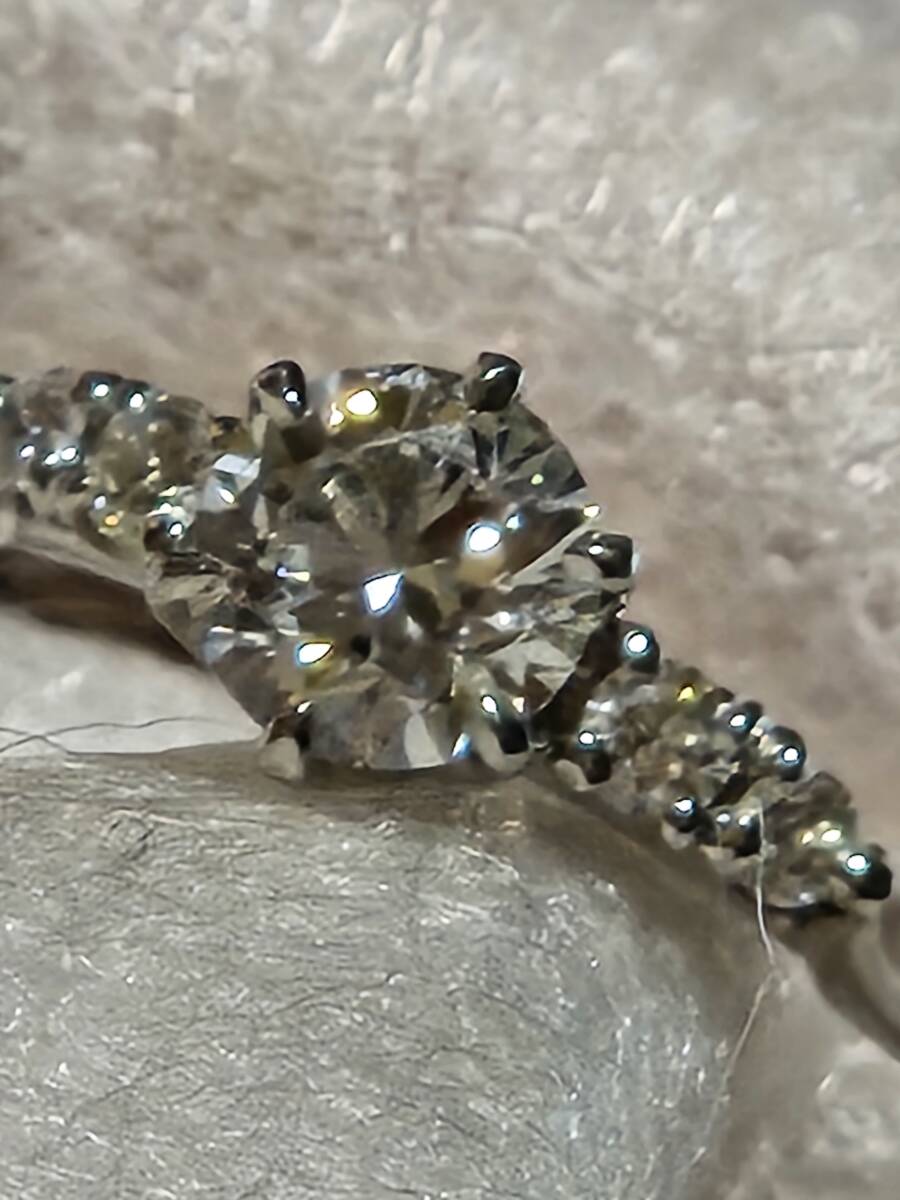 ダイヤモンド リング 指輪 プラチナ 婚約指輪 銀座 ダイヤモンド シライシ 箱付 Pt950 ダイヤリング0.430ct EXCELLENT拍卖