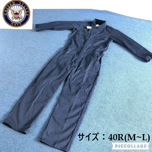 #【米軍放出品】未使用品 ユーティリティカバーオール 40R(M~L) つなぎ メカニック 作業着 フライトスーツ ミリタリー (60)☆CG14A拍卖