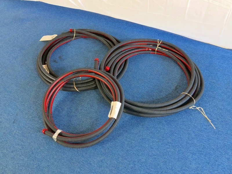 【米軍放出品】未使用品 高圧油圧ホース 3本(4m57cm/12m20cm/12m80cm) AEROQUIP 250BAR(3625PSI) (180) ☆BI15CK-W#25拍卖