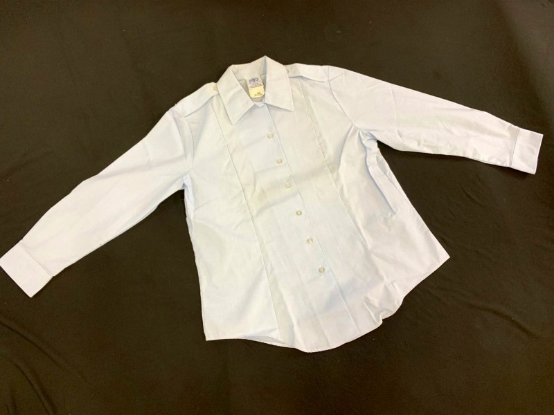 #【米軍放出品】未使用品 DSCP ボタンアップシャツ 長袖 レディース 14S タックインスタイル ミリタリー (60) ☆AI15JK-4#25拍卖