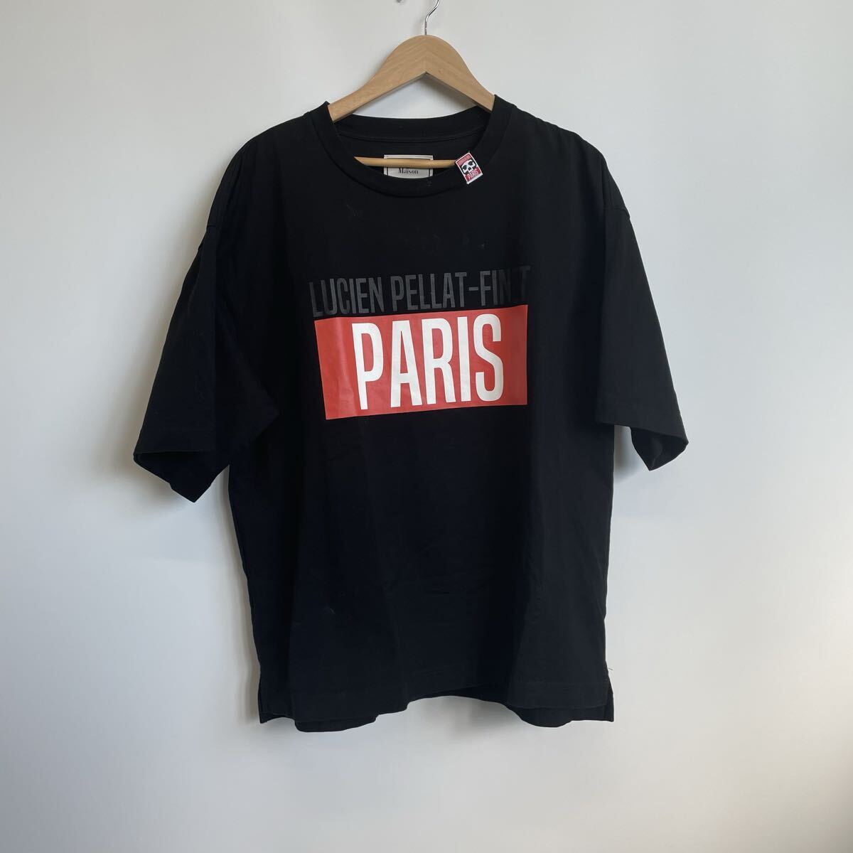 【MIHARA YASUHIRO】ミハラヤスヒロ Tシャツ LPF PARIS 46 C09TS523 ブラック33拍卖