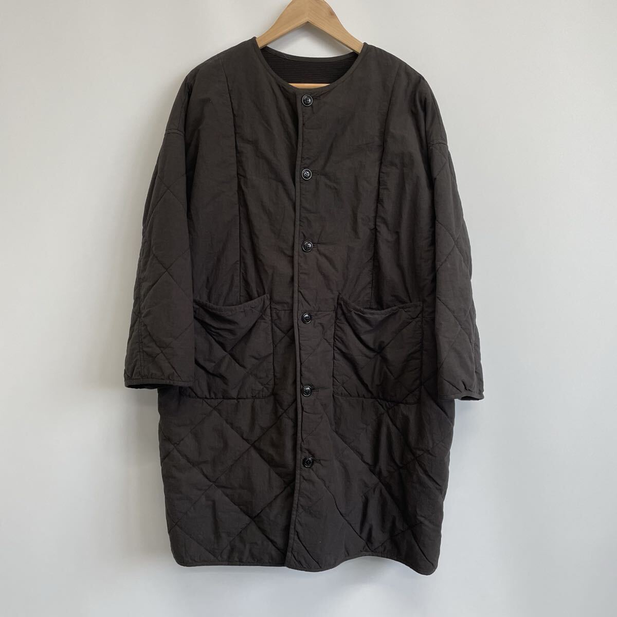 【nest Robe】ネストローブキルティング リバーシブル コート 01243-1070 F グレー 33拍卖