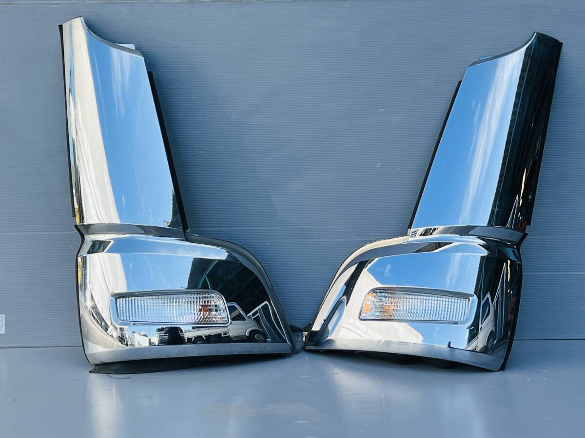 19080N 純正 三菱 ふそう 07 スーパーグレート メッキ コーナー パネル 左右セット拍卖
