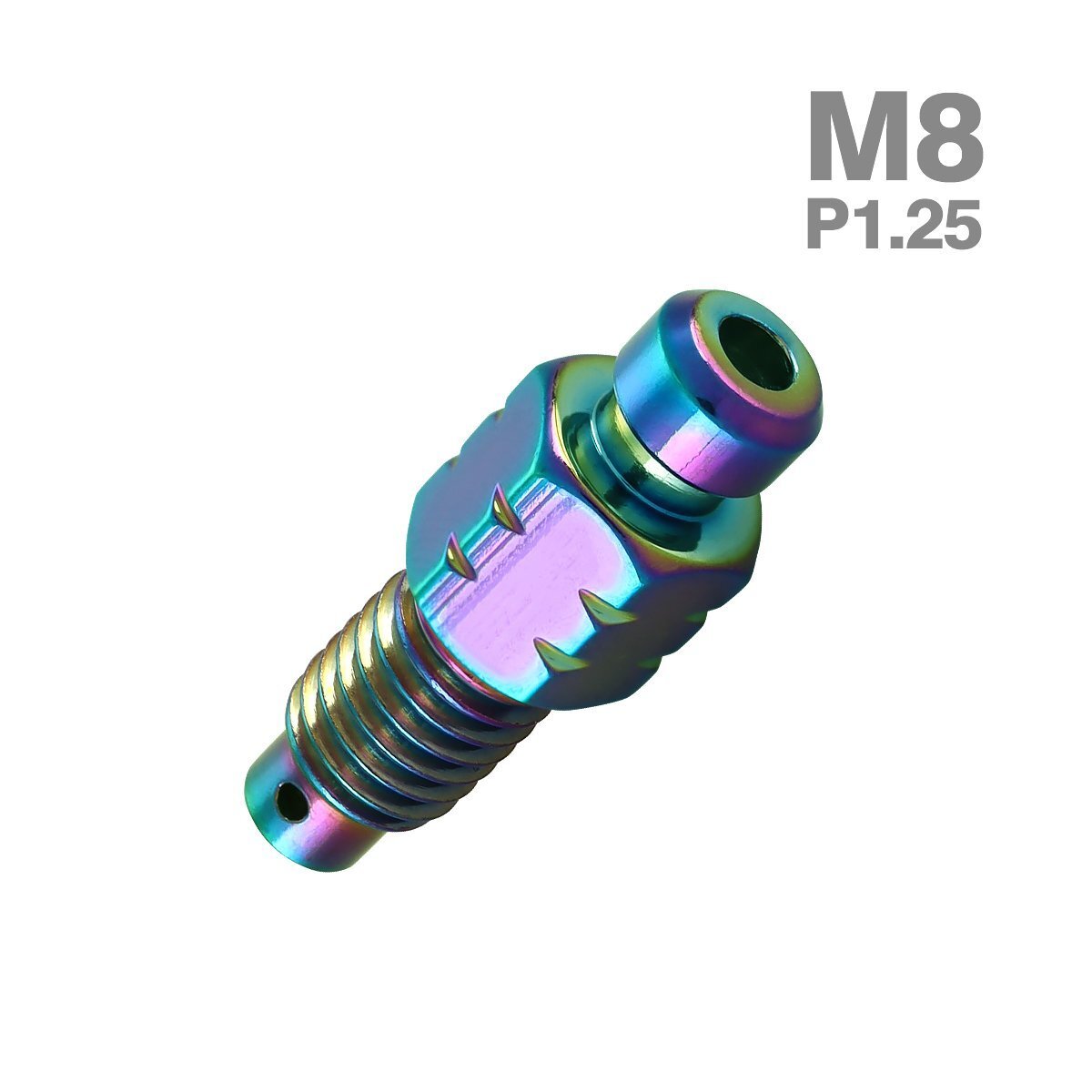 M8 P1.25 エアブリーダー スクリュー ステンレス製 エアブリード レインボーグリーン 1個 TH0610拍卖