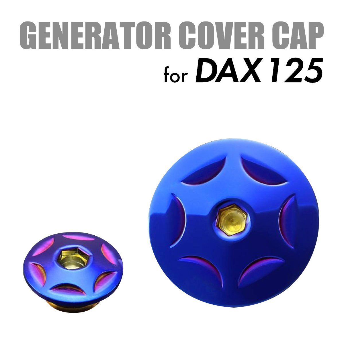 ダックス125 カスタム エンジンカバー キャップ セット ホンダ DAX125 焼チタンカラー TH0295拍卖