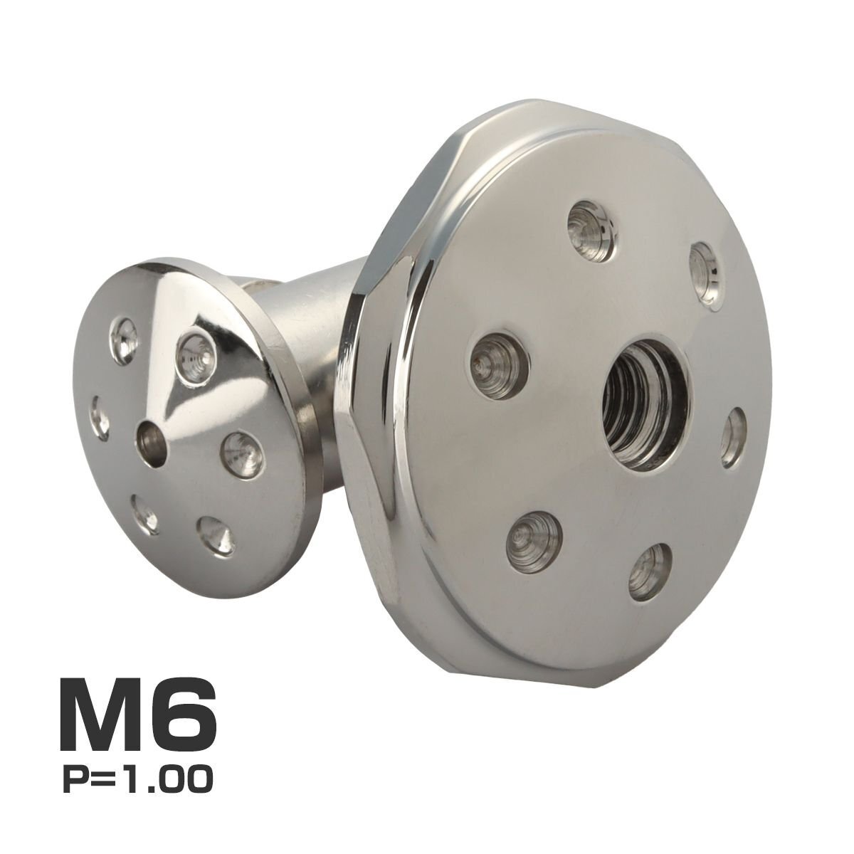 ドラムブレーキ アジャストナット&アームジョイント ホールヘッド M6 P=1.00 SUSステンレス シルバー TH0377拍卖