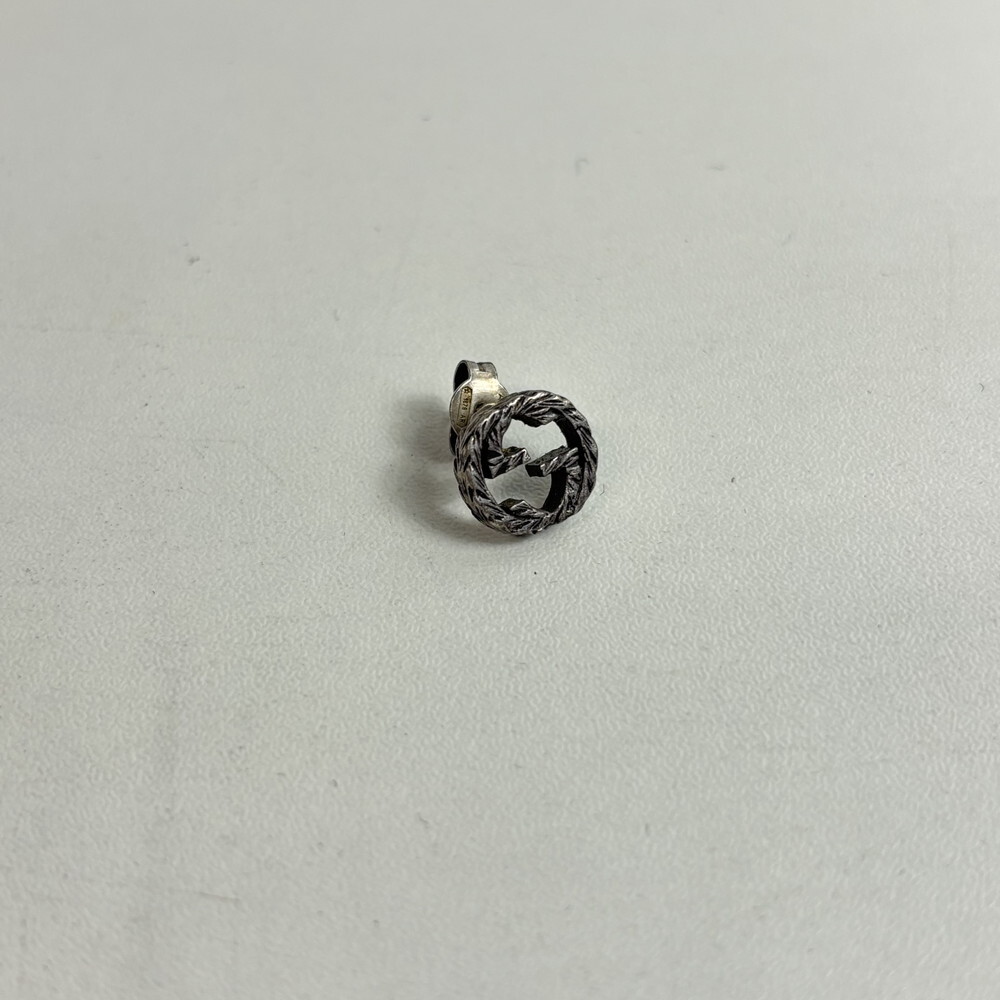 ICH 【中古品】 GUCCI グッチ アラベスク インターロッキングG 片耳のみ ピアス AG925 SV925 〈183-250902-SM-16-ICH〉拍卖