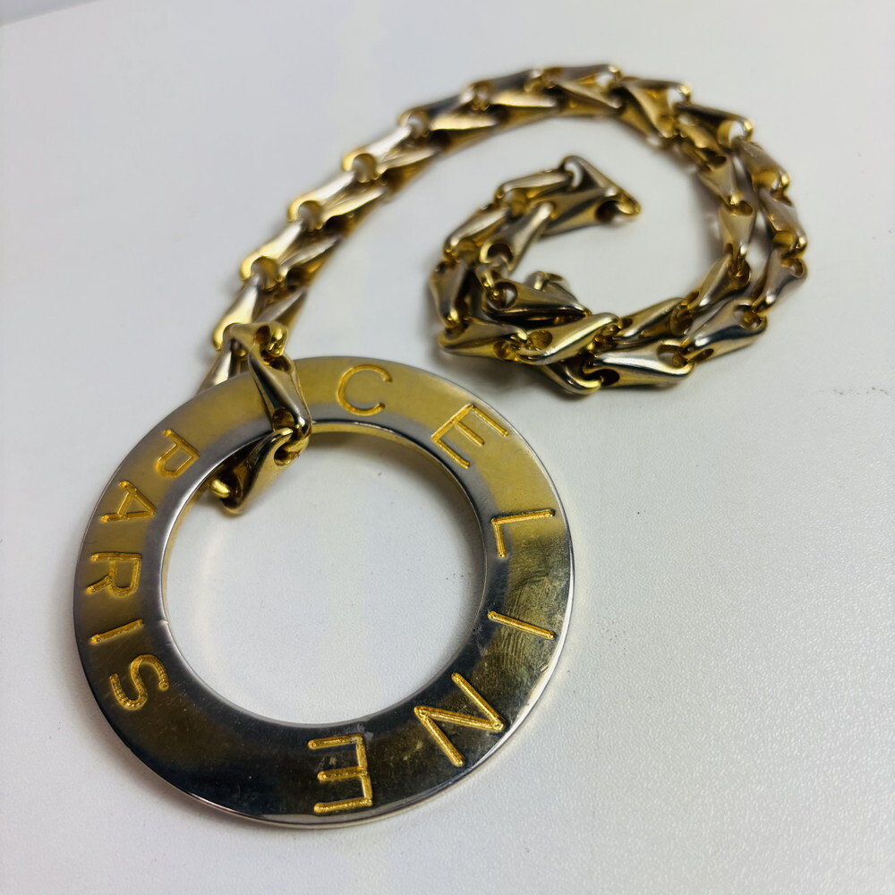 ICH【中古】セリーヌ CELINE ネックレス ヴィンテージ ゴールド アクセサリー〈192-250911-AA-01-ICH〉拍卖