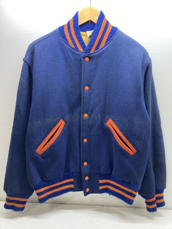 MIN 【現状渡し品】 AWARD JYAKET BY KAYE BROS STADIUM JACKET アワードジャケット カラー:ブルー メンズ 〈146-250905-ks-20-MIN〉拍卖