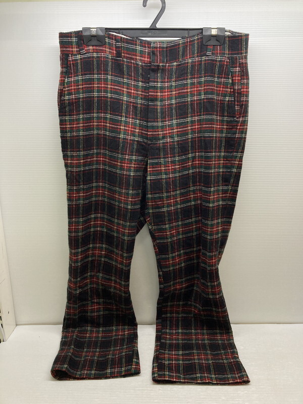 MIN 【中古品】 USED ユーズド WOOL CHECK PANTS ウールチェックパンツ カラー:マルチカラー メンズ 〈157-250919-ks-26-MIN〉拍卖