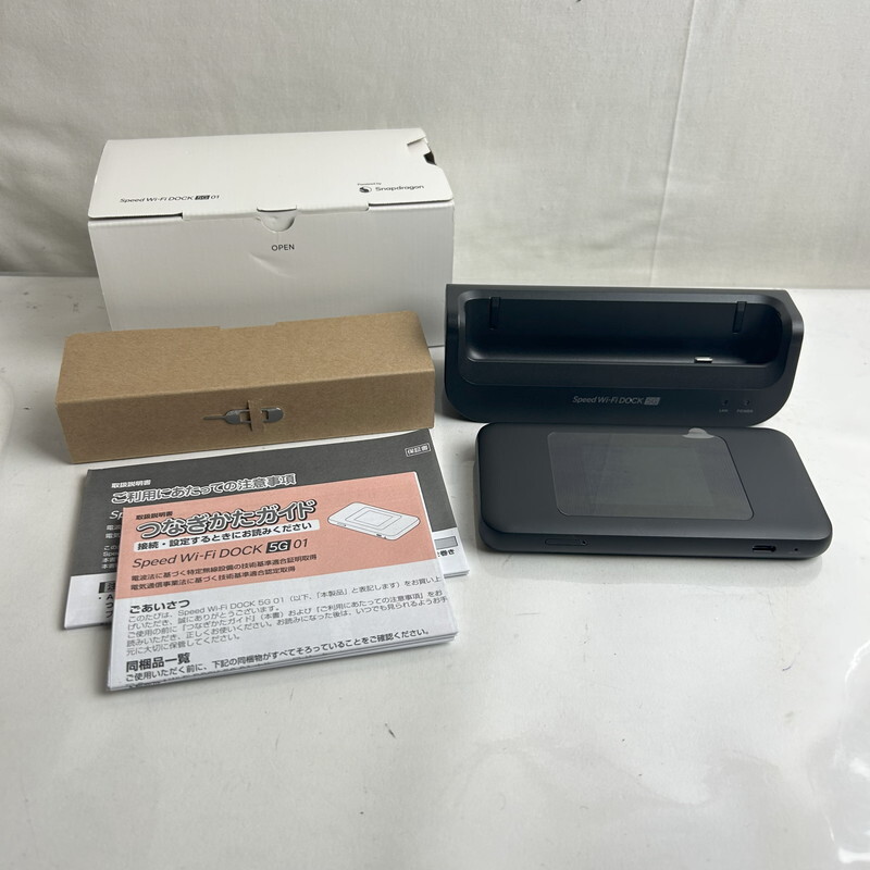 ICH【中古美品】未使用 Speed Wi-fi DOCK 5G 01 CPS01SKU ルーター〈088-250909-SM-22-ICH〉拍卖