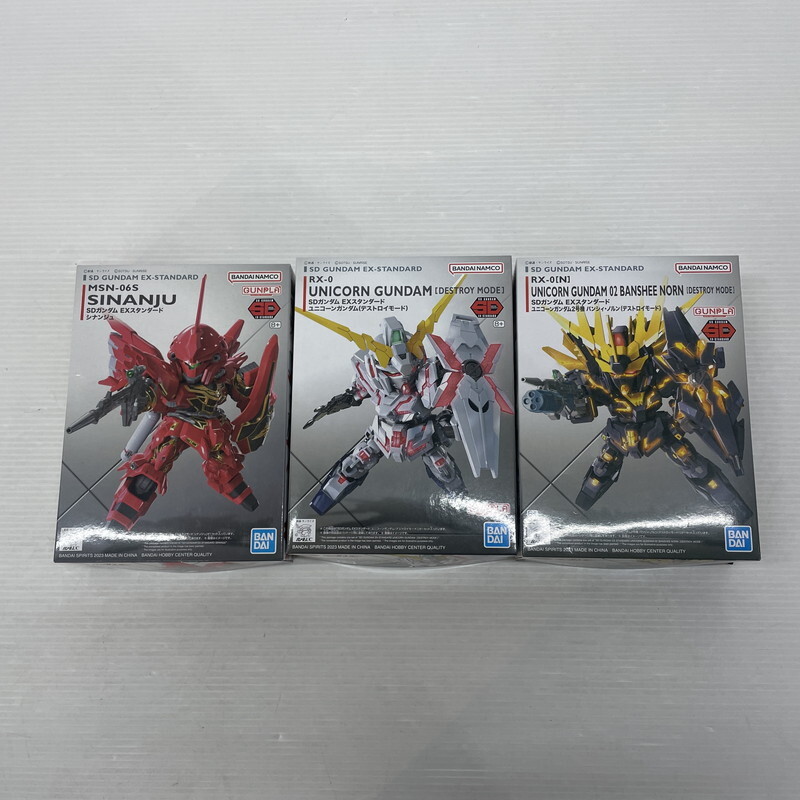 TEI【現状渡し品】SDガンダム プラモデル まとめ ユニコーンガンダム バンシィ・ノルン シナンジュ など〈058-250910-TS-23-TEI〉拍卖