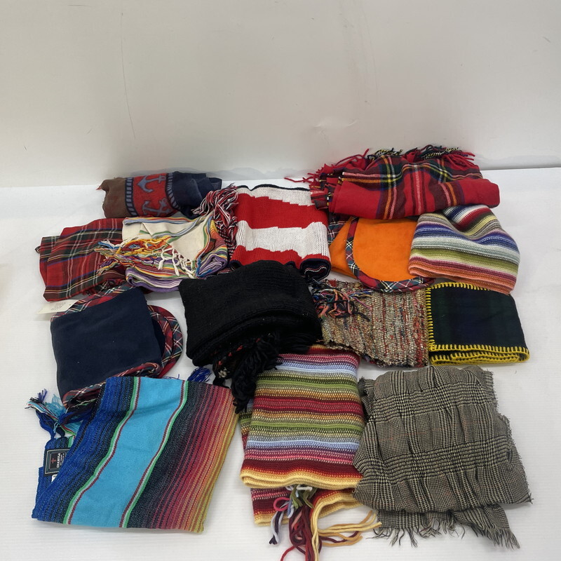 TEI【現状渡し品】マフラー ストール 14点 まとめ TWEEDMILL GLEN PRINCE CHAMULA 〈208-250915-TS-08-TEI〉拍卖