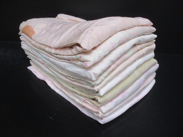 中古 長襦袢 リメイク 大量 着物 暈し 絞り 訪問着 正装 日本 10枚まとめて 和装 和服 和柄 着付け 女性 お稽古 お茶会 初心者【夢職】☆拍卖
