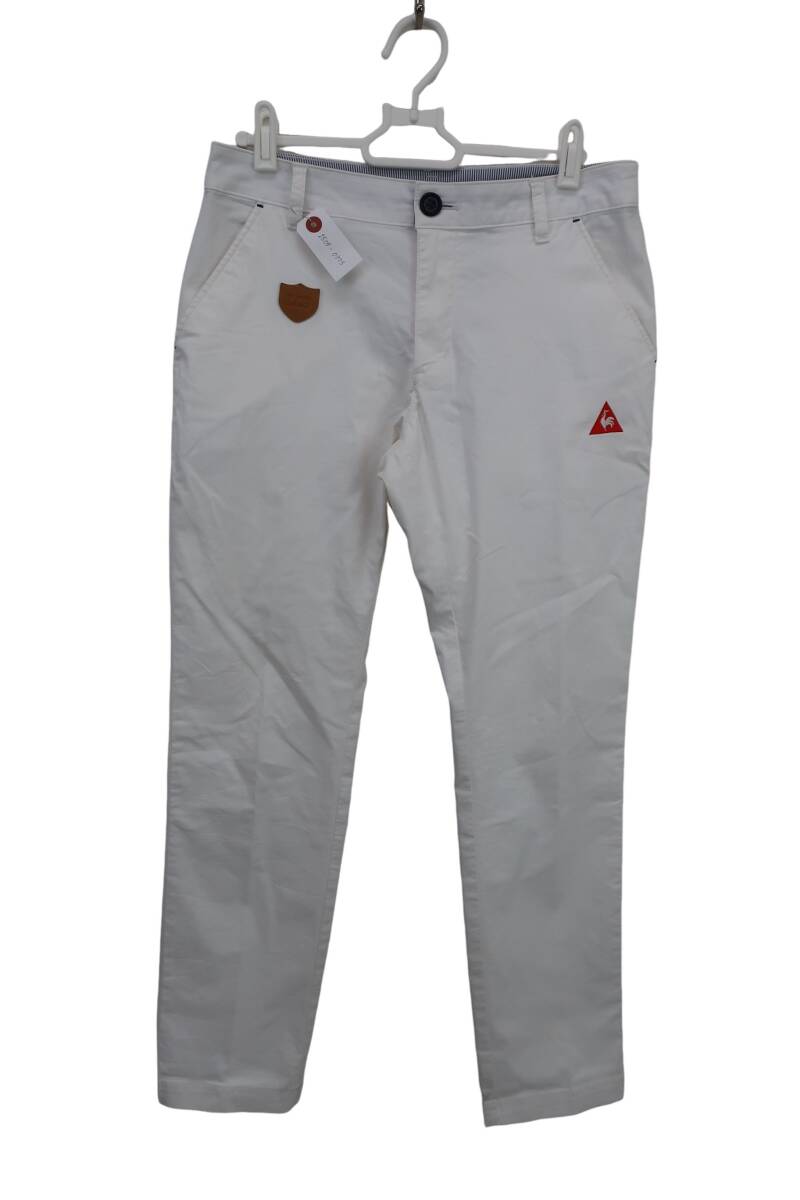【美品】le coq sportif(ルコックスポルティフ) パンツ 白 レディース 11 ゴルフウェア 2509-0773 中古拍卖