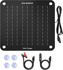 【大幅値下げ】ECO-WORTHY 12V 10W カーソーラーパネル ソーラーチャージャー ボータブル 超薄型 ソーラー充電器 車載用ソーラーバッテリ拍卖