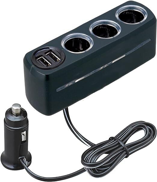 セイワ(SEIWA) 車内用品 シガーソケット増設分配器 イルミソケット4 ソケット3連+2USB F285 コードタイプ拍卖