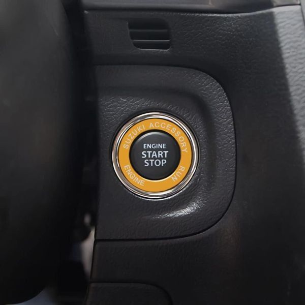 スズキ エスクード クロスビー スイフト sx4 ジムニー アルトワークス ハスラー ワゴンRアルミ合金 エンジンスタートリング (ゴールド)拍卖