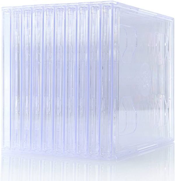 サンワダイレクト DVD CDケース 2枚収納×10枚 10mm ブルーレイ プラケース ジャケット収納対応 クリア 200-FCD041C拍卖