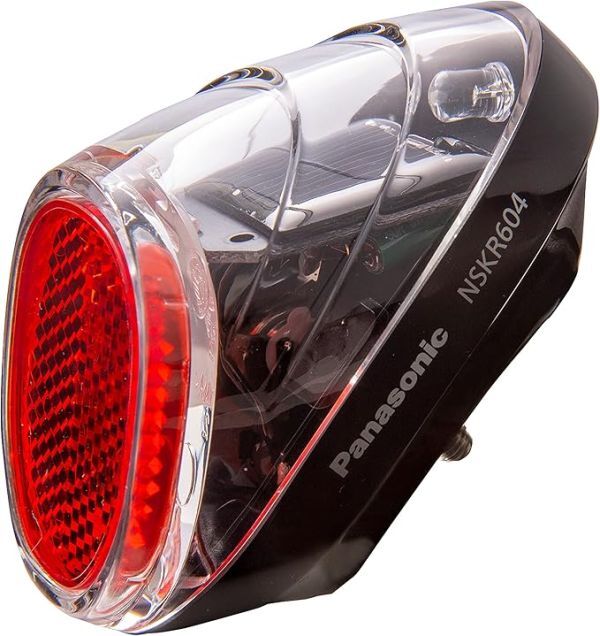 パナソニック(Panasonic) LED ソーラーオートテールライト 後ドロヨケ取付式 自転車 W47×H55×D66mm NSKR604 単品/ライトセット各種拍卖